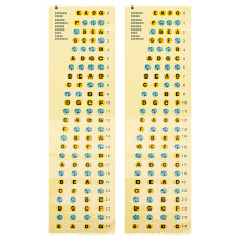 2Pcs Bass Scale Stickers Fretboard Note Map Decals For Beginners