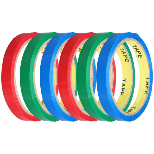 6 rouleaux de adhésif pour fermeture de sacs et scellage