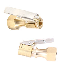 2 embouts droits Ă flux ouvert avec clip et serrage pour gonfleur