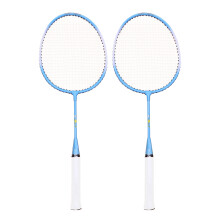 raquette badminton enfant en alliage aluminium motif dessin animé bleu
