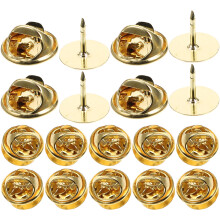 50Sets Goldene Pin Rückteile Kupfer Für Broschen Und Anstecker