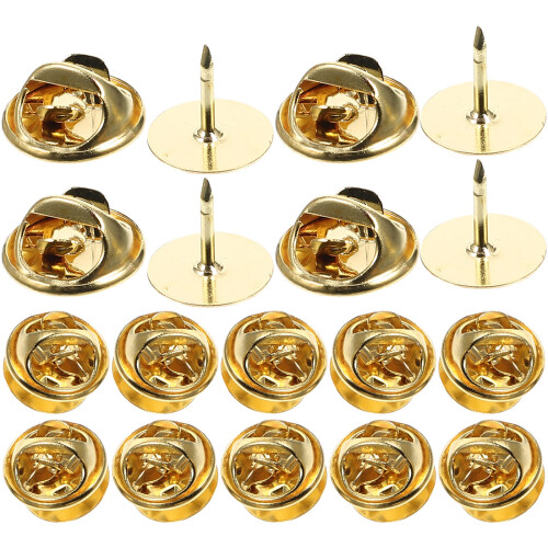 50 broches épingles à bloquant, émaillées, pour cravate