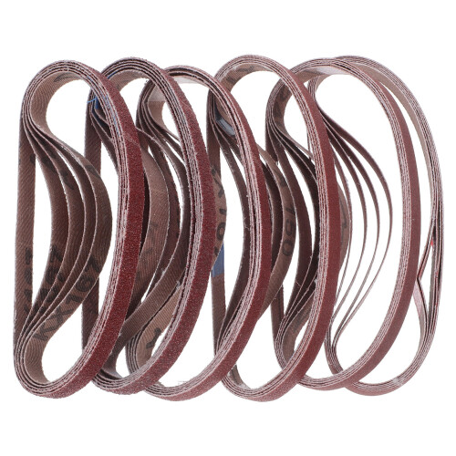 30 Pcs Brown Sand Belt Sandpaper Roll Sander Sanding Belts
