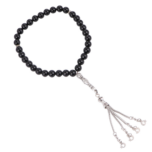 Chapelet 33 Perles Agate Pour Pèlerinage