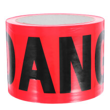 Caution Tape Decoration Pe Warning Tape Roll Red 1pack