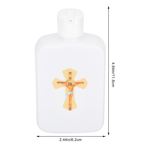 6Pcs Empty Holy Water Bottles Catholic Christian Cross Container 1