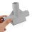 t shaped 3 way plastic pipe connector with silicone suction cup 4