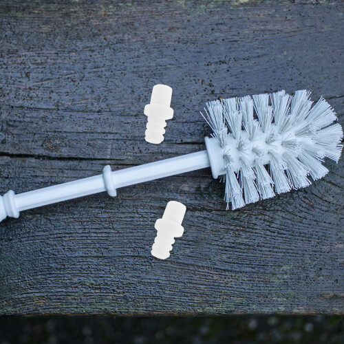 20 Pcs Handle Connector For Toilet Brush Pole Adapter White 2