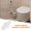 20 Pcs Handle Connector For Toilet Brush Pole Adapter White 8