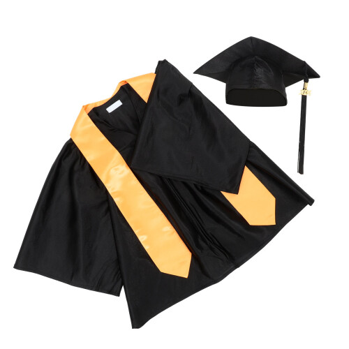 Graduation Gowns Cotton Black 1 Set