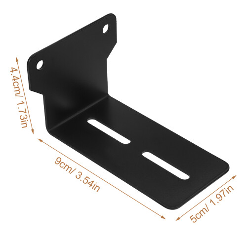 Universal Speaker Stand Sleek Speaker Wall Mount Black 1 Set 1