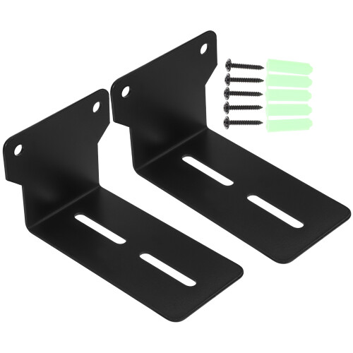 Universal Speaker Stand Sleek Speaker Wall Mount Black 1 Set 2