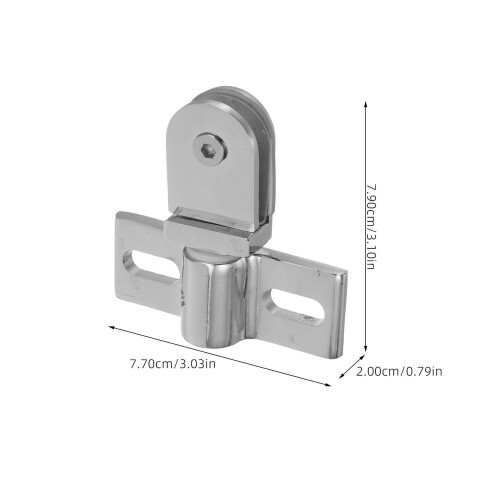 Zehuanyu  Door Pivot Hinges Heavy Duty Adjustable Bin Activity Silver 1