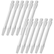 12 Pcs Aluminum Pole Dart Accessories Flights Straight-Through Shafts