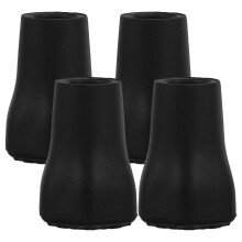 Trekking Pole Protective Tips Hiking Poles Tips Black 4pcs