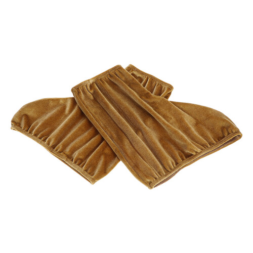 1 Pair Light Brown Polyester Ice Skate Boot Covers Warm