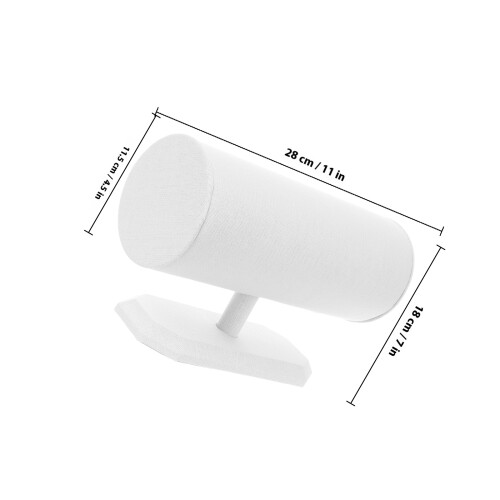 Hair Hoops Frame White Linen Head Buckle Display Rack 1