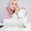 Hair Hoops Frame White Linen Head Buckle Display Rack 6
