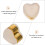 20pcs Heart Shaped Earring Safety Backs Silicone Earring Backs Stopper 11