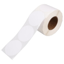 Postage Round Stickers Office 5.00x5.00x0.10cm White