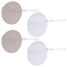 2 pairs reusable quick-drying sweat pads with shoulder strap