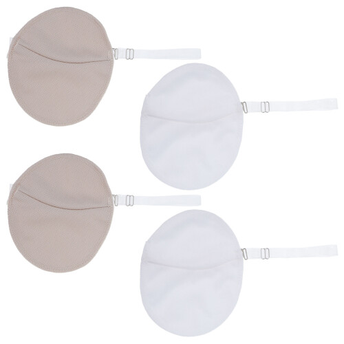 2 pairs reusable quick-drying sweat pads with shoulder strap
