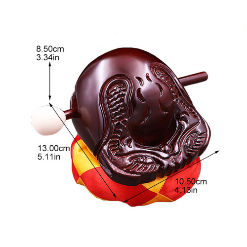 buddhist wooden percussion knocker with stick instrument set 1