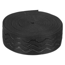 Clothes Strong Grip Elastic Band 500.00x3.00x0.10cm Black