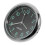 Round Car Clock Accessories Silver Electroplated Steel 1pcs 10