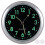 Round Car Clock Accessories Silver Electroplated Steel 1pcs 8
