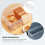 transparent plastic bread storage box for fresh keeping 11