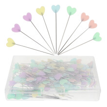 400pcs heart-shaped quilting pins with storage box for sewing crafts