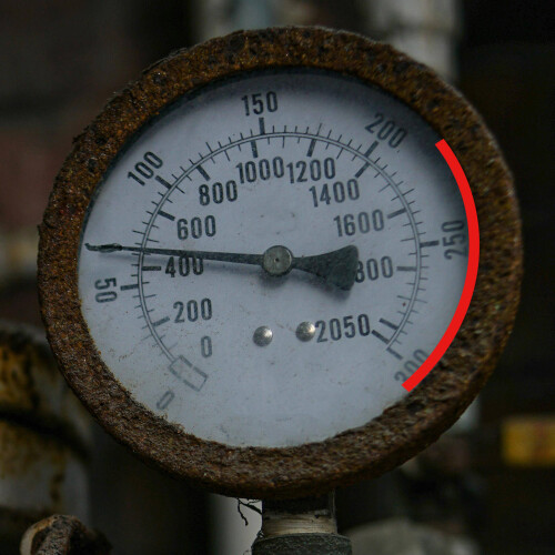 10 Sheets Pressure Gauge Identification Labels Adhesive Stickers 2