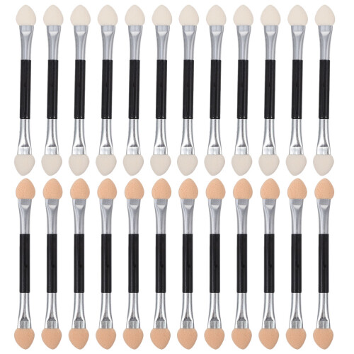 24Pcs Eye Shadow Brushes Portable Applicators For Women 2