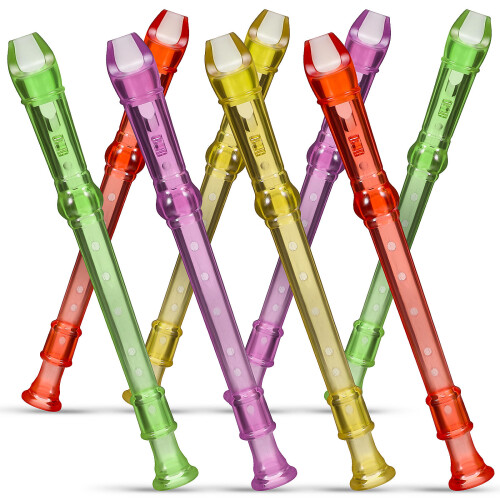 8 Pcs Instrument For Kids Beginners Mini Recorder Music