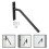 Handrail Bracket Stairs Iron 1pack 15.7x9.8x2.0in 3