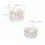 50 Pcs Earring Covers For Sports Copper Silicone Stud Studs Backs 3