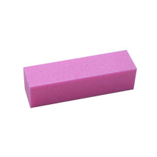 Nail Buffer Block Natural Polisher For Manicure Pedicure Care Pink