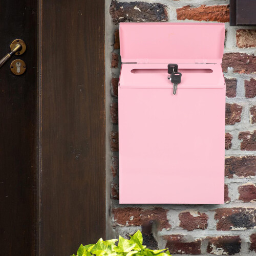 wall-mounted household letter box with multi-function drop slot 2