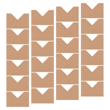 Box Edge Protector Brown Craft Paper For 50pack