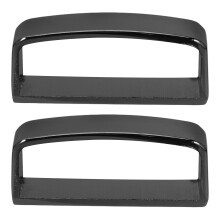 2 Pcs Belt Buckle Head Metal Adjuster Slide Buckles Groove Belts Man