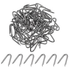 50 Pcs Wire Trellis Gardening U-Nails Netting Staples