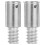 Worgeous Universal Threaded Tip Replacement For Mop Pole Metal 2pcs 4