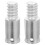 Worgeous Universal Threaded Tip Replacement For Mop Pole Metal 2pcs 7