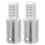 Worgeous Universal Threaded Tip Replacement For Mop Pole Metal 2pcs 9