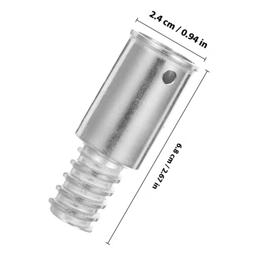 Worgeous Universal Threaded Tip Replacement For Mop Pole Metal 2pcs 1