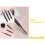 20pcs eyebrow and eyelash brushes with caps portable 10