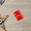 infrared magnetic target plate for level board (red) 5