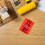 infrared magnetic target plate for level board (red) 6