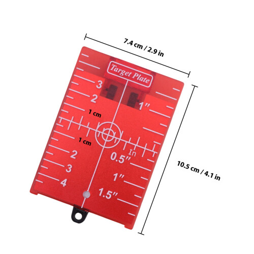 infrared magnetic target plate for level board (red) 2